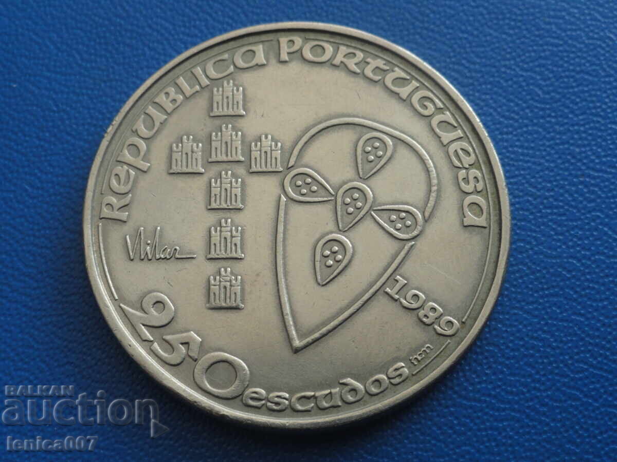Portugalia 1989 - 250 escudos "850 ani de la fondarea Portugaliei" cu preț € 4.00 | 7.82 BGN