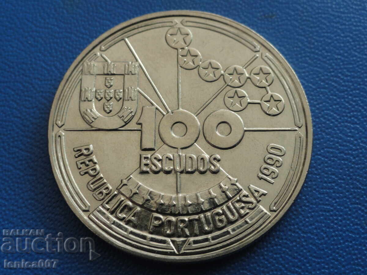 Portugalia 1990 - 100 escudos ''Navigație cerească'' - 6