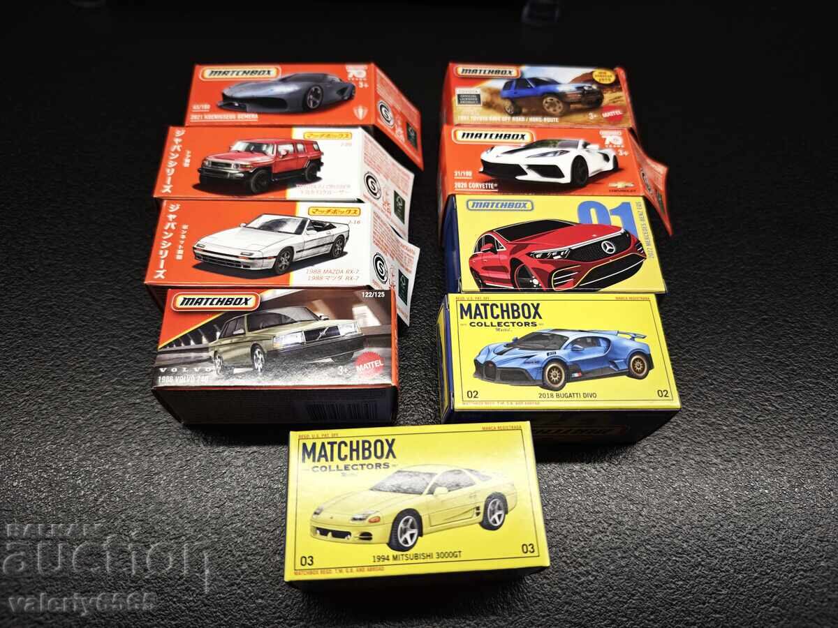 Lot 9 mașinuțe Matchbox 1 cent
