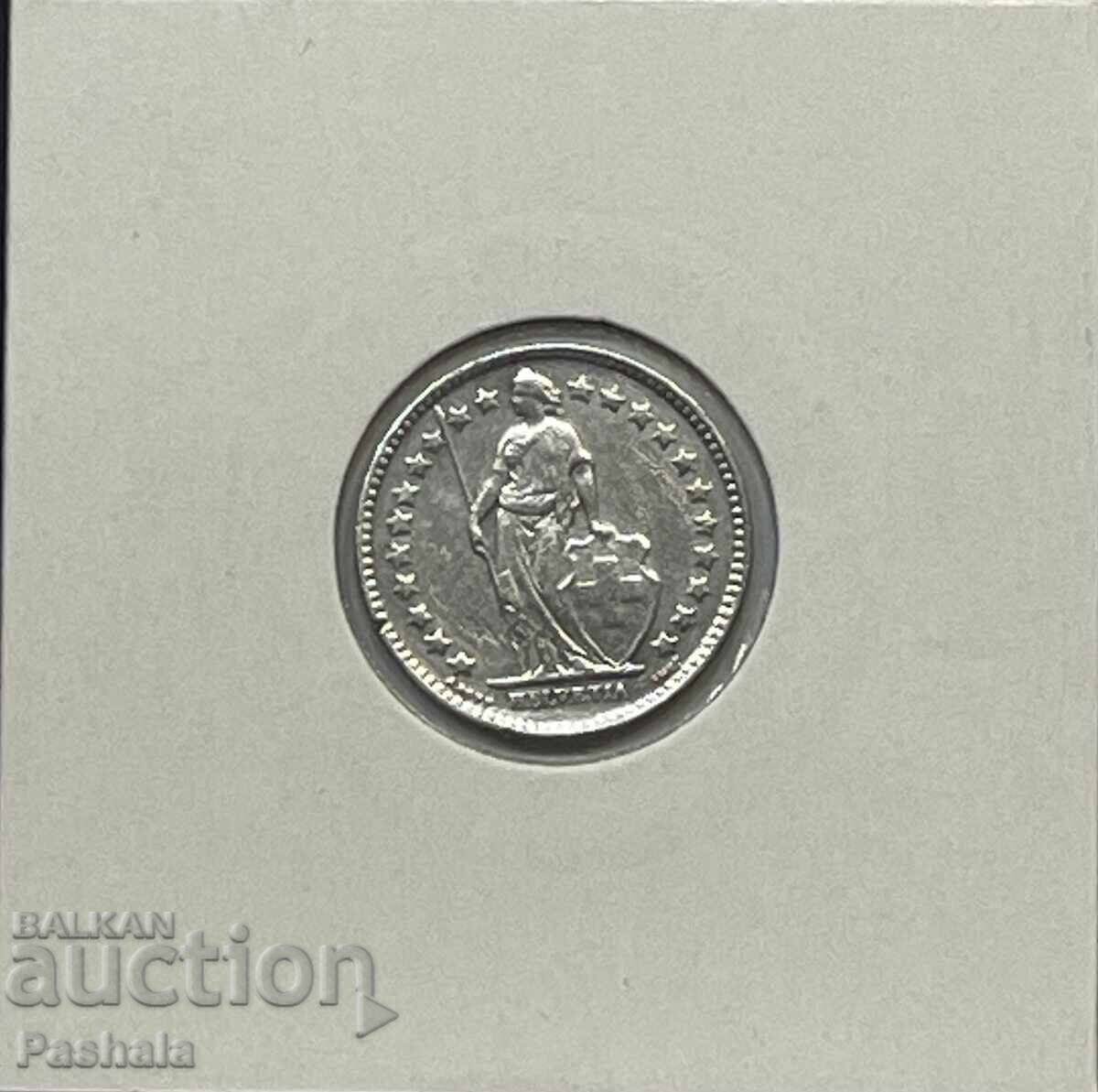 Швейцария 1/2 франка 1942 г. с цена € 10.00 | 19.56 лв.
