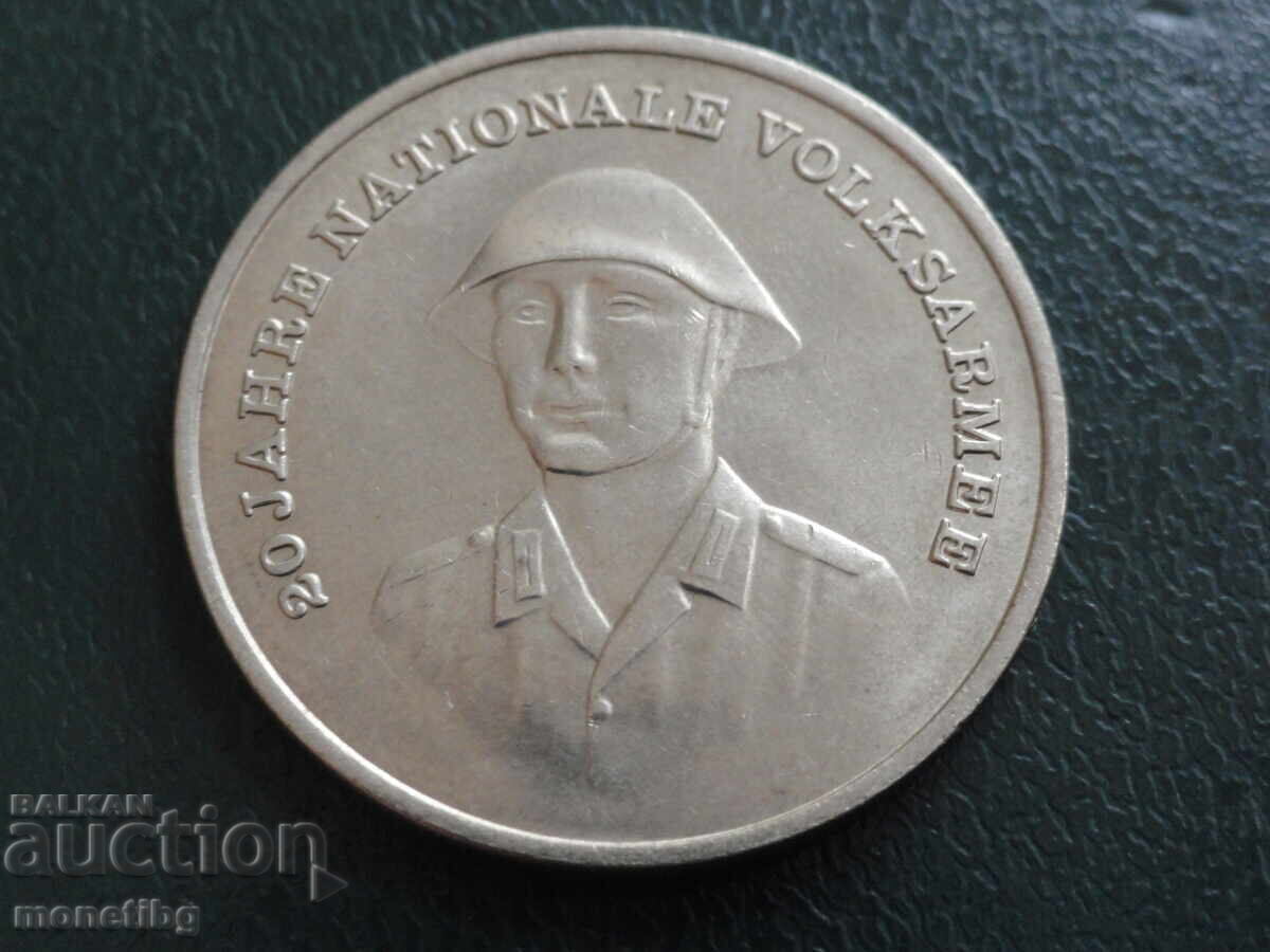 Germania (RDG) 1976 - 10 mărci ''20 ani de la înființarea Armatei Naționale'' - 5