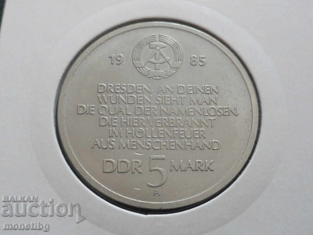 Germany (GDR) 1985 - 5 Marks "Dresden" with price € 8.00 | 15.65 BGN