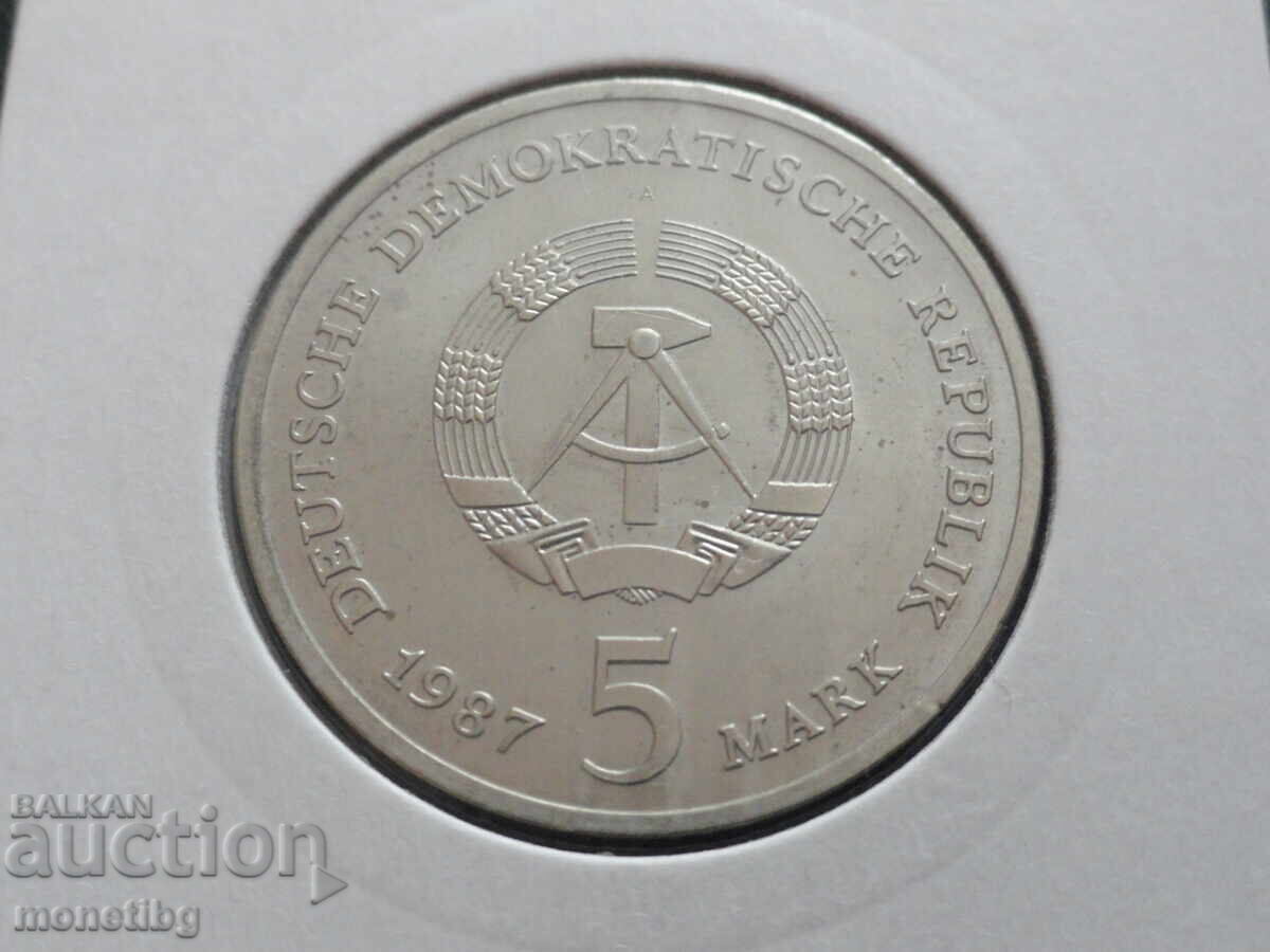 Germania (RDG) 1987 - 5 mărci ''Berlin'' cu preț € 7.00 | 13.69 BGN Germania (RDG) 1987 - 5 mărci ''Berlin'' cu preț € 7.00 | 13.69 BGN