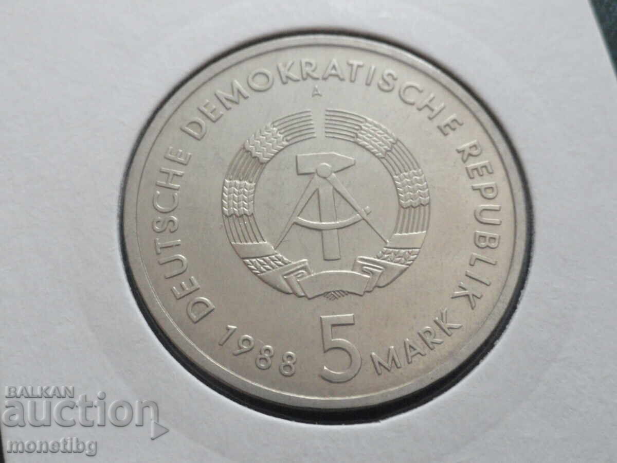 Germania (RDG) 1988 - 5 mărci ''Rostock'' - 6