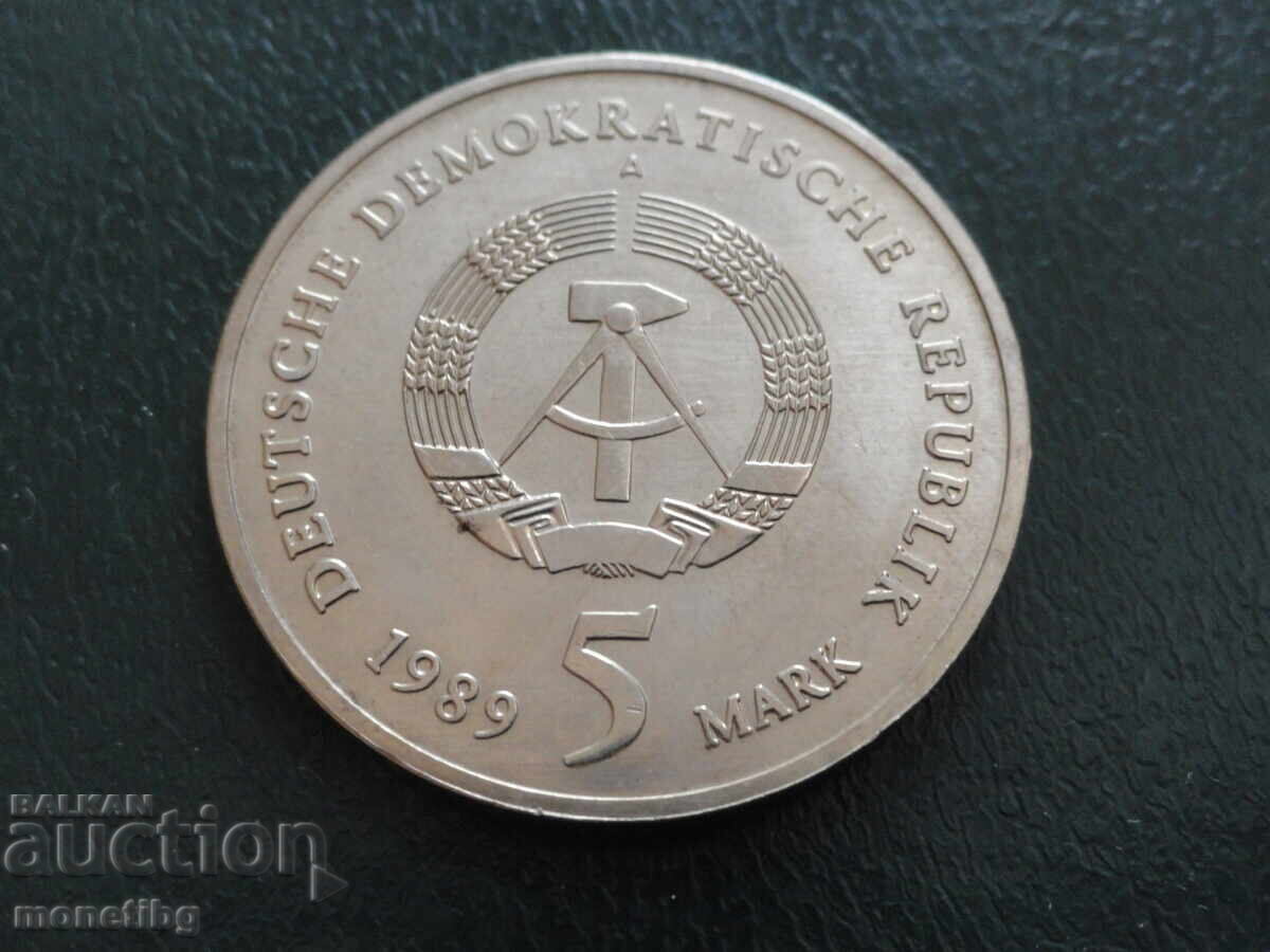 Germania (RDG) 1989 - 5 mărci cu preț € 7.80 | 15.26 BGN Germania (RDG) 1989 - 5 mărci cu preț € 7.80 | 15.26 BGN