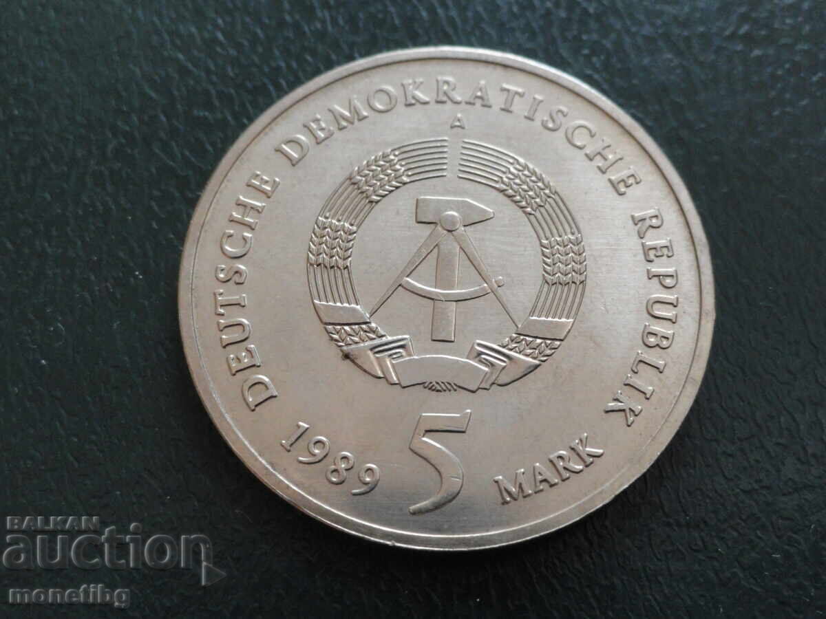 Germania (RDG) 1989 - 5 mărci - 6 Germania (RDG) 1989 - 5 mărci - 6