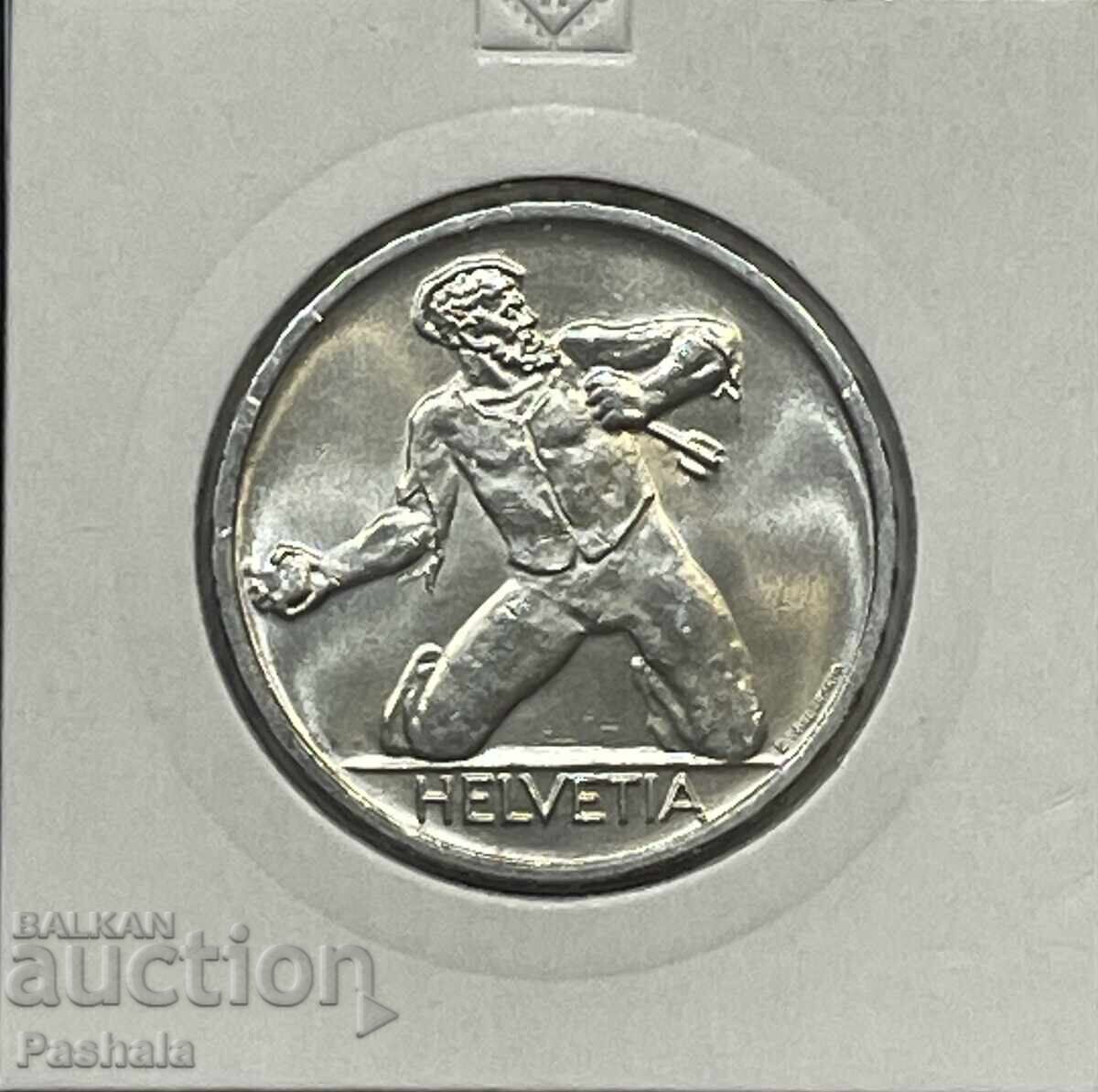 Ελβετία 5 φράγκα 1944. Ποιότητα