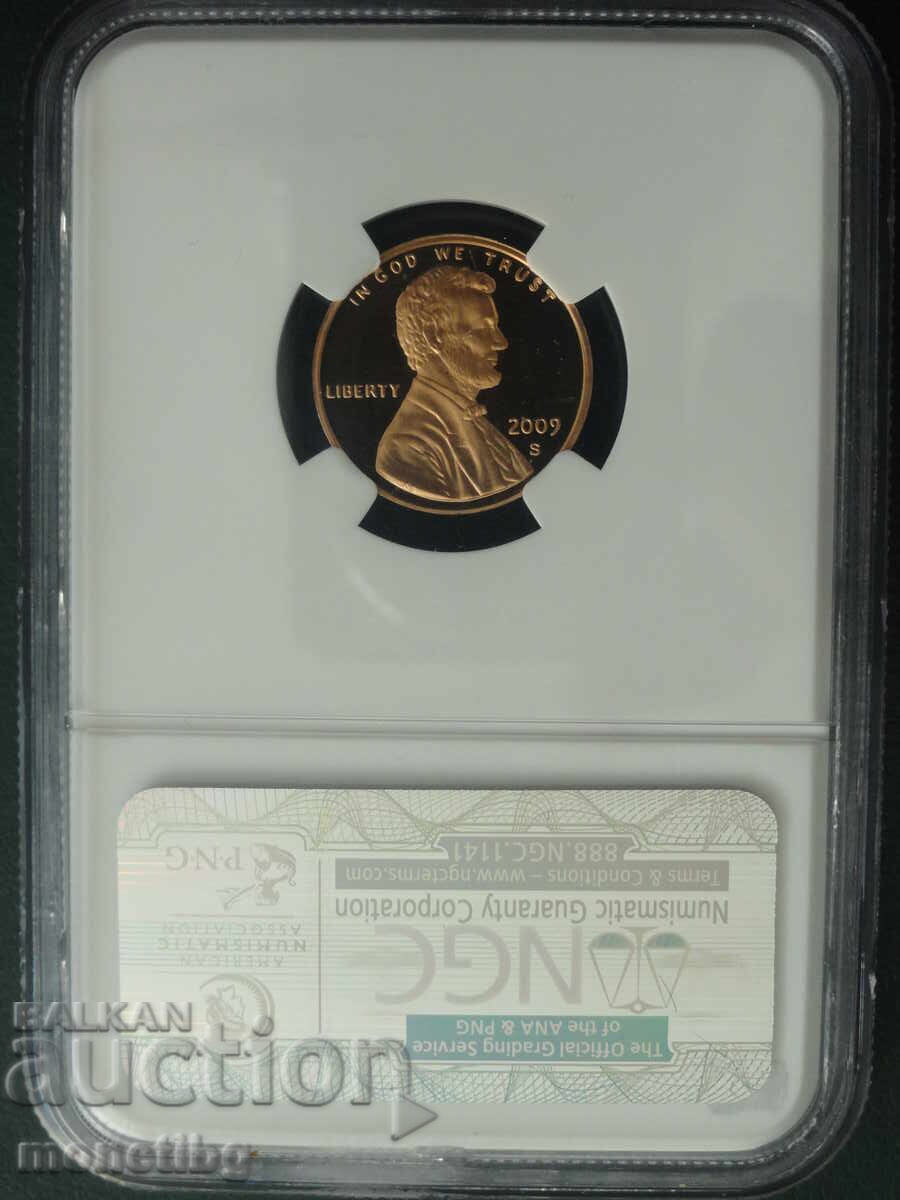 Παράδοση ΗΠΑ 2009 - 1 σεντ NGC PF69 RD ULTRA CAMEO Proof (S)