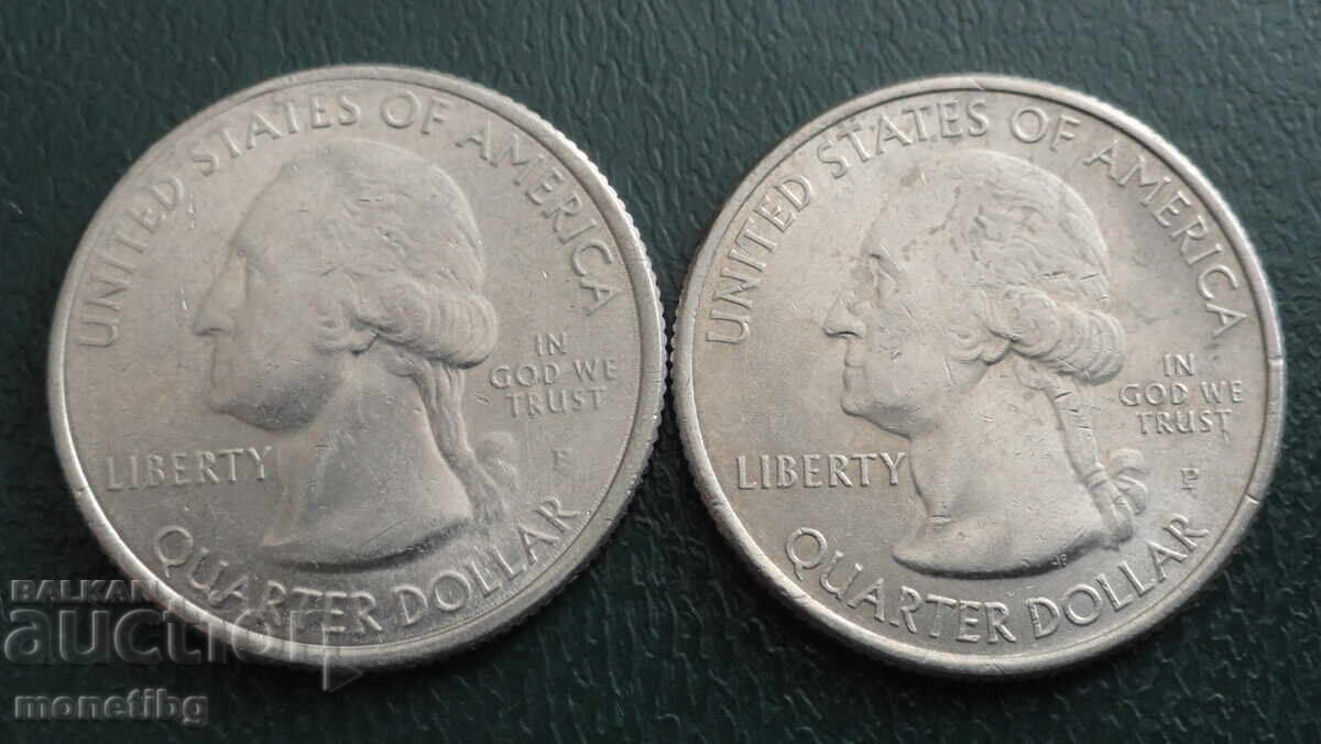 Livrarea SUA 2012 - 25 cenți (2 bucăți) Livrarea SUA 2012 - 25 cenți (2 bucăți)