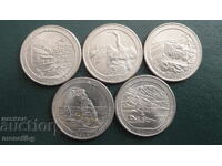SUA 2014 - 25 cenți (5 bucăți)