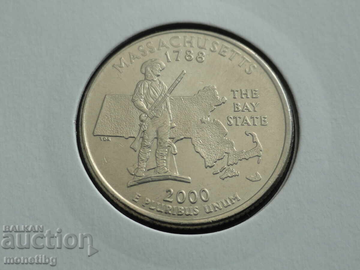 Auction  USA 2000 - 25 Cents "Massachusetts"