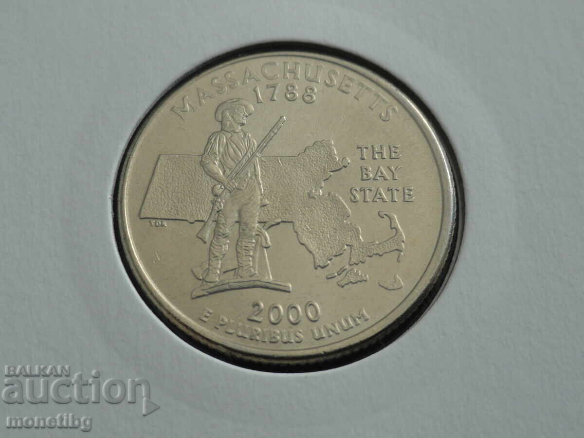 USA 2000 - 25 Cents "Massachusetts"
