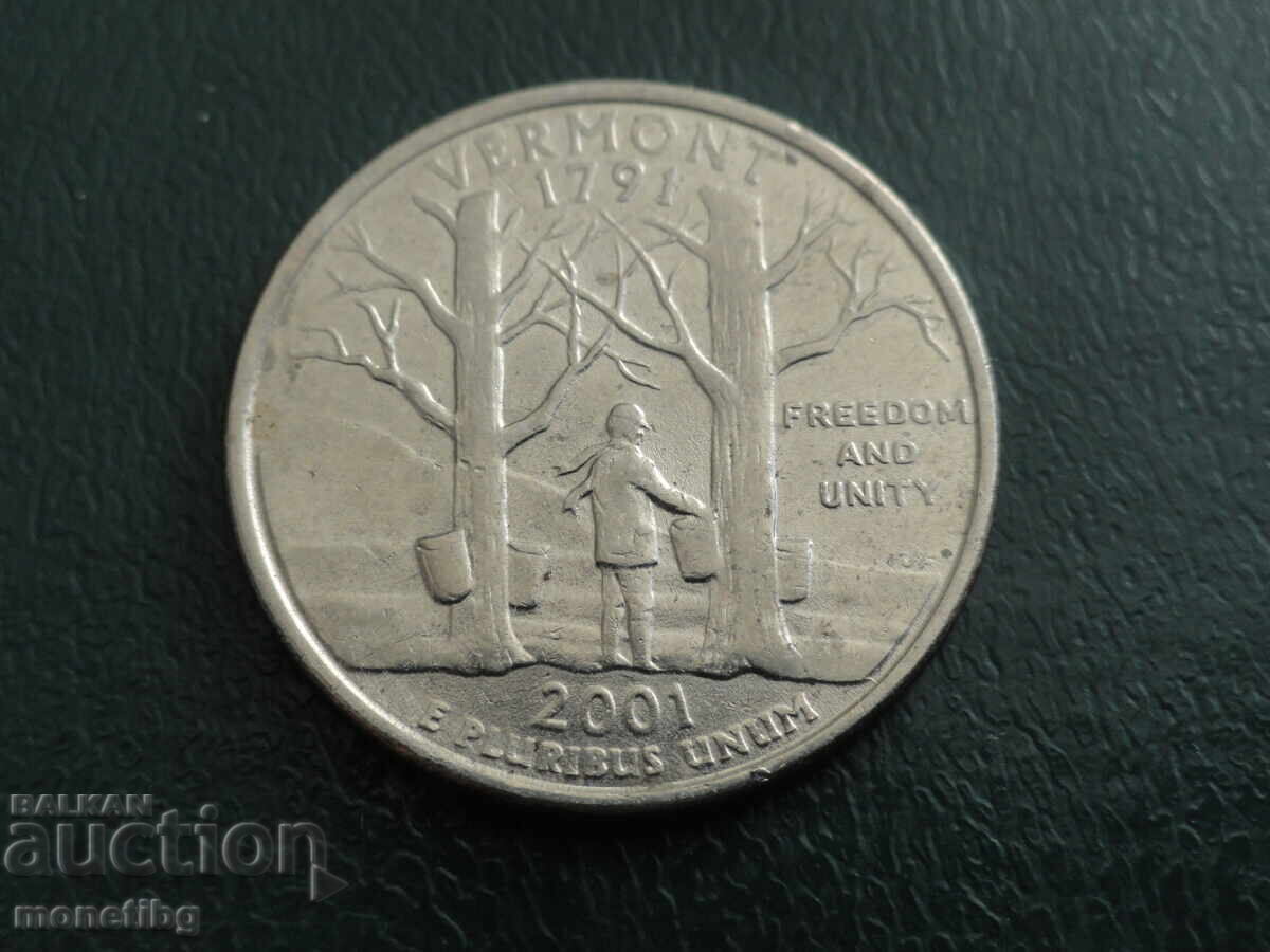 ΗΠΑ 2001 - 25 σεντς ''Βερμόντ''