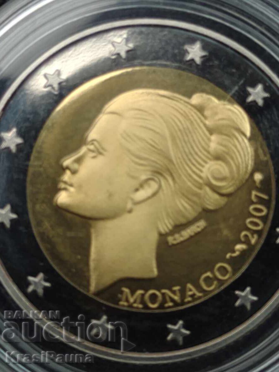 Licitație 2 euro Monaco 2007 . Replică