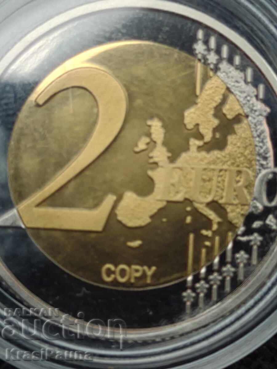Livrarea 2 euro Monaco 2007 . Replică