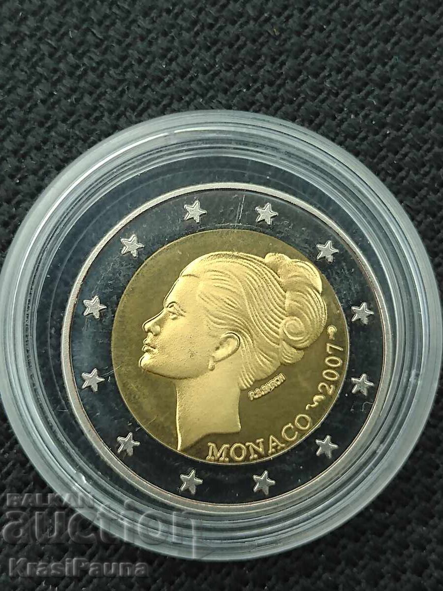 2 euro Monaco 2007 . Replică