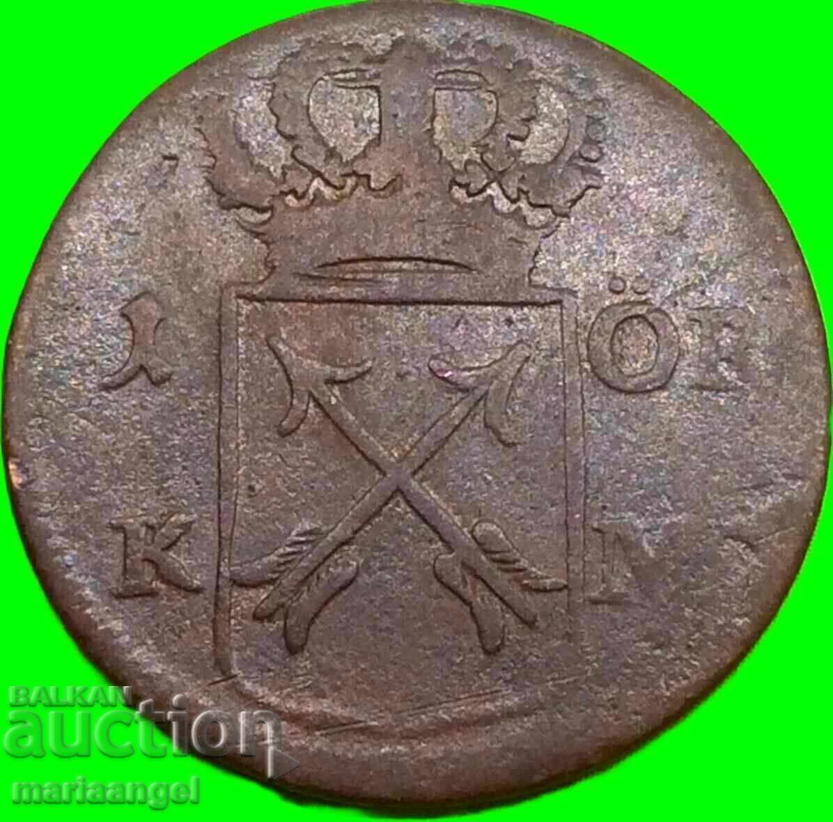 Σουηδία 1 Δάλερ 1725 Κάρολος XII Μέτνα - 6
