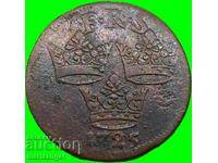 Suedia 1 Daler 1725 Carol al XII-lea Cupru