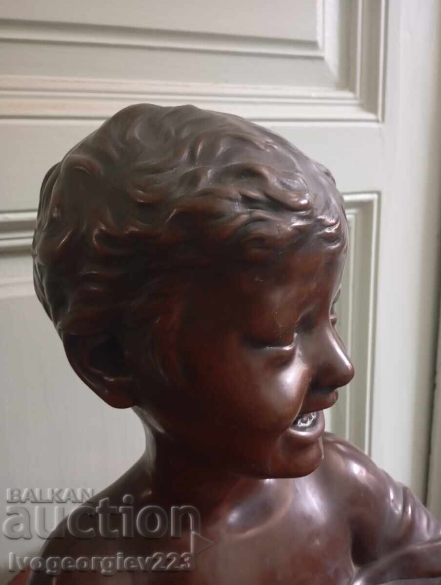 Bust din bronz „Copil care râde” după Desiderio da Settignano-Donatello cu preț € 430.00 | 841.01 BGN Bust din bronz „Copil care râde” după Desiderio da Settignano-Donatello cu preț € 430.00 | 841.01 BGN