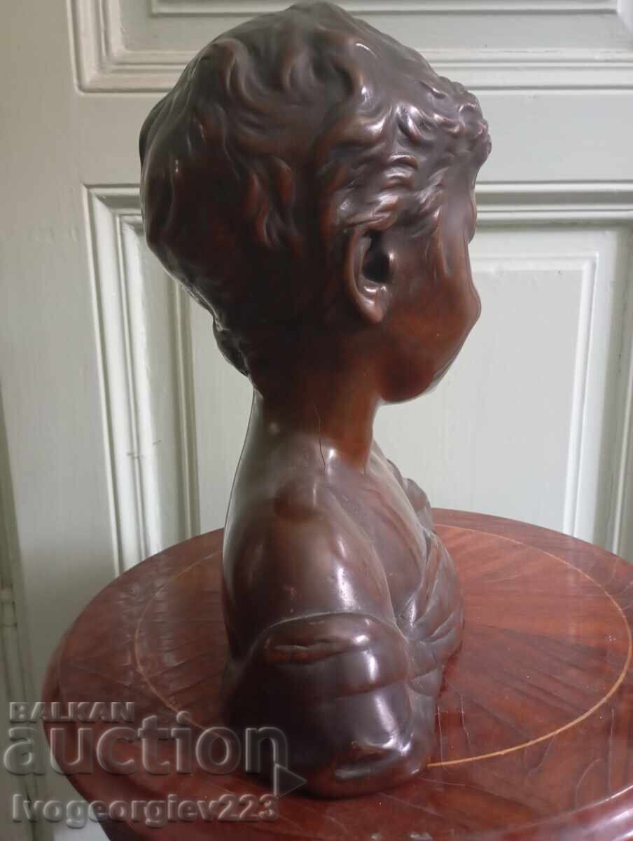Livrarea Bust din bronz „Copil care râde” după Desiderio da Settignano-Donatello Livrarea Bust din bronz „Copil care râde” după Desiderio da Settignano-Donatello