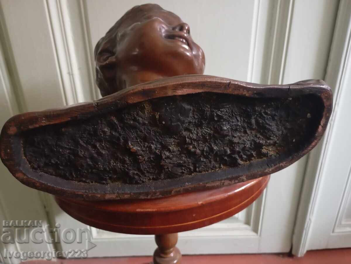 Bust din bronz „Copil care râde” după Desiderio da Settignano-Donatello - 6 Bust din bronz „Copil care râde” după Desiderio da Settignano-Donatello - 6