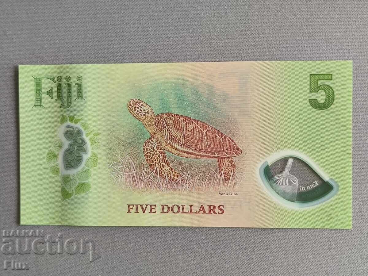 Bancnotă - Fiji - 5 dolari UNC | 2025 cu preț € 8.25 | 16.14 BGN Bancnotă - Fiji - 5 dolari UNC | 2025 cu preț € 8.25 | 16.14 BGN