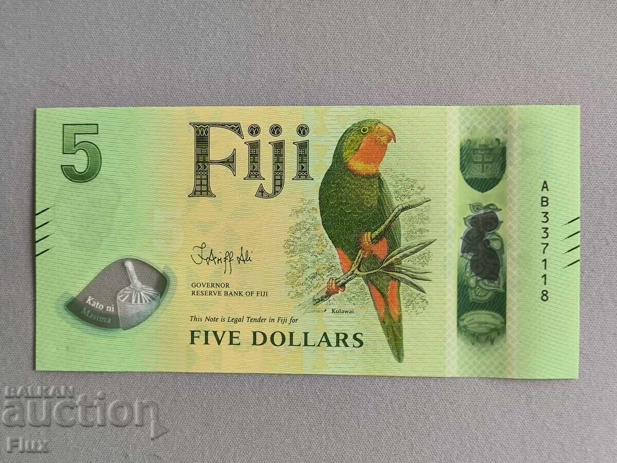 Bancnotă - Fiji - 5 dolari UNC | 2025 Bancnotă - Fiji - 5 dolari UNC | 2025