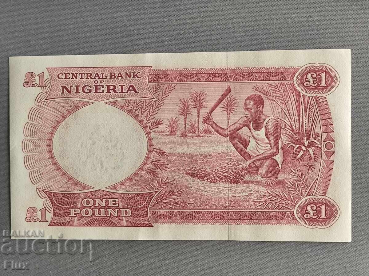 Bancnotă - Nigeria - 1 liră UNC | 1967 cu preț € 3.50 | 6.85 BGN