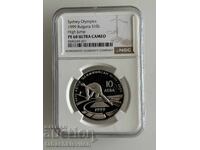 10 лева 1999 г. висок скок NGC PF 68