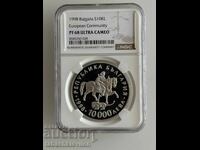 10000 leva 1998 ritton NGC PF 68