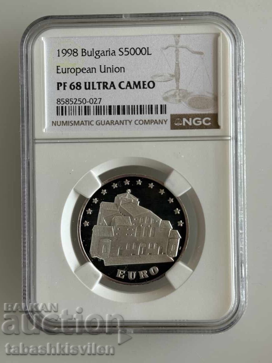 5000 λέβα 1998 εκκλησία Αγία Σοφία NGC PF 68 5000 λέβα 1998 εκκλησία Αγία Σοφία NGC PF 68