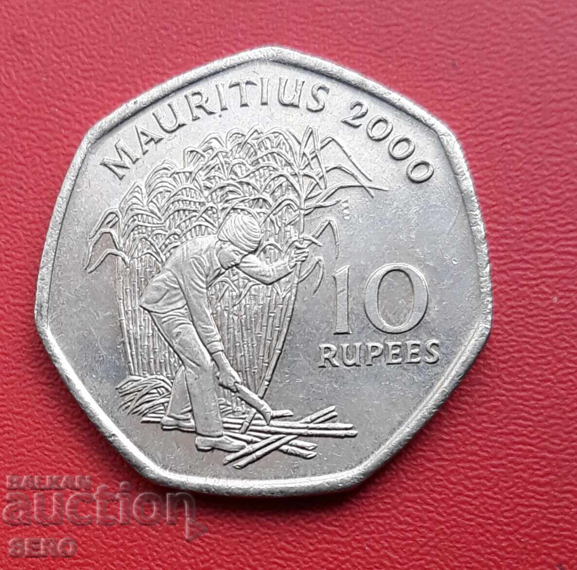 Insula Mauritius - 10 rupii 2000