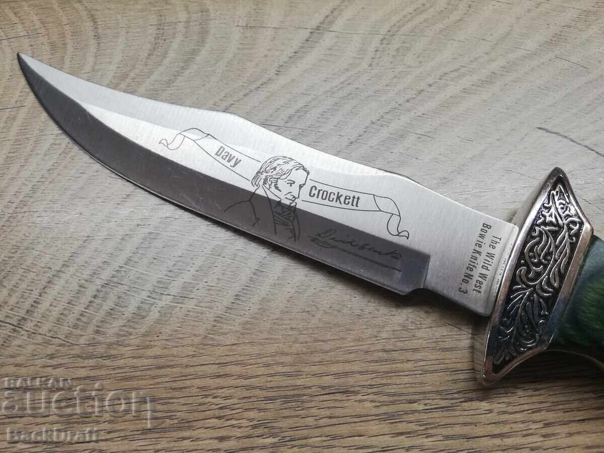 Auction  Collection of 3 Knives, Bowie Knife, Bowie Knife The Wild West