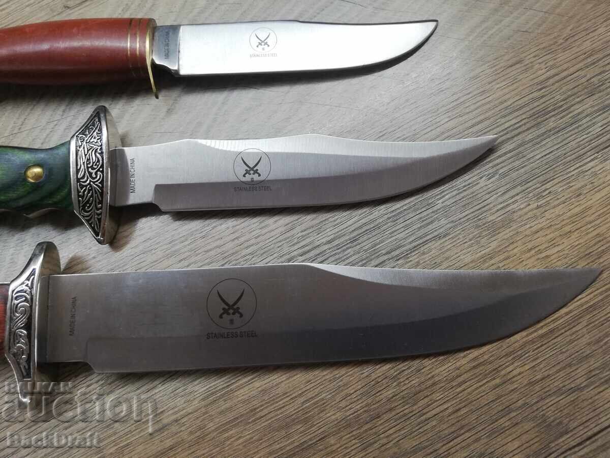 Collection of 3 Knives, Bowie Knife, Bowie Knife The Wild West - 6