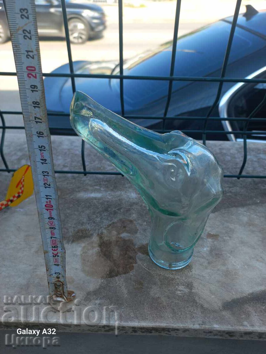 Auction VINTAGE GLASS DOG BOTTLE STOPPER Auction VINTAGE GLASS DOG BOTTLE STOPPER