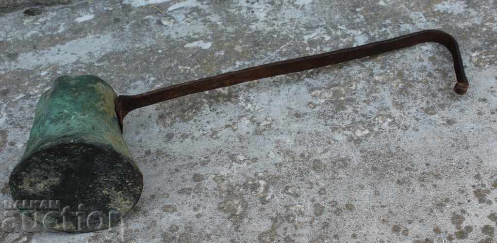 19TH CENTURY AUTHENTIC COPPER COFFEE POT COFFEE SAND - 6