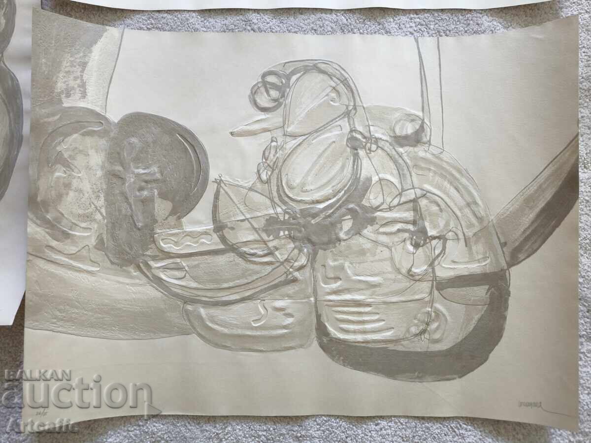 3 Originale Semnate Litografii în Relief Enric Cormenzana cu preț € 900.00 | 1760.25 BGN 3 Originale Semnate Litografii în Relief Enric Cormenzana cu preț € 900.00 | 1760.25 BGN