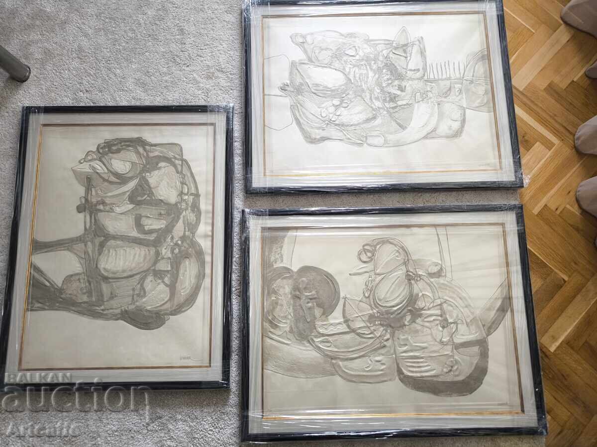 3 Originale Semnate Litografii în Relief Enric Cormenzana 3 Originale Semnate Litografii în Relief Enric Cormenzana