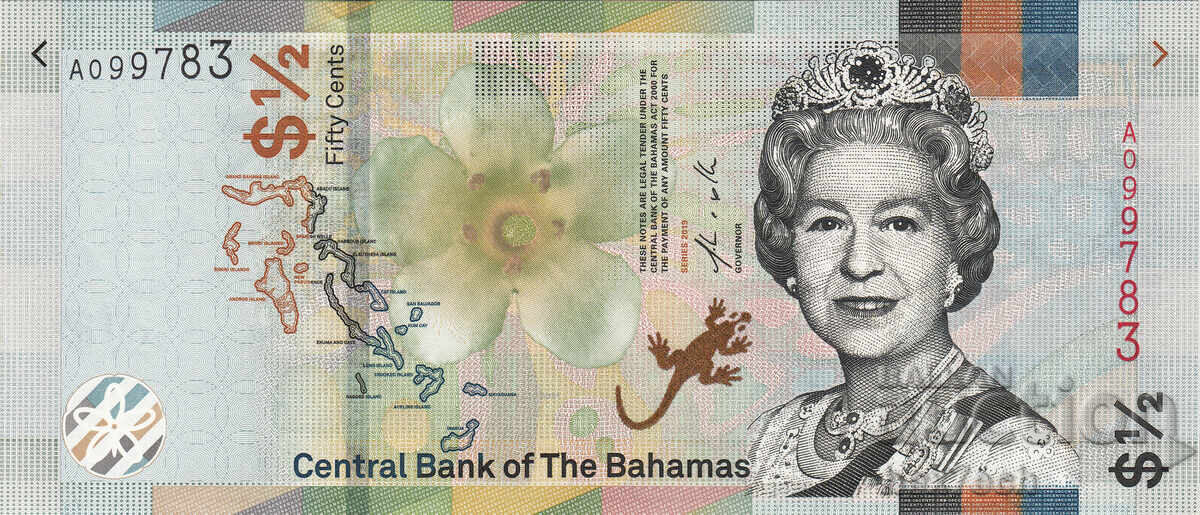 ❤️ ⭐ Insulele Bahamas 2019 1/2 dolar UNC nou ⭐ ❤️ cu preț € 2.99 | 5.85 BGN