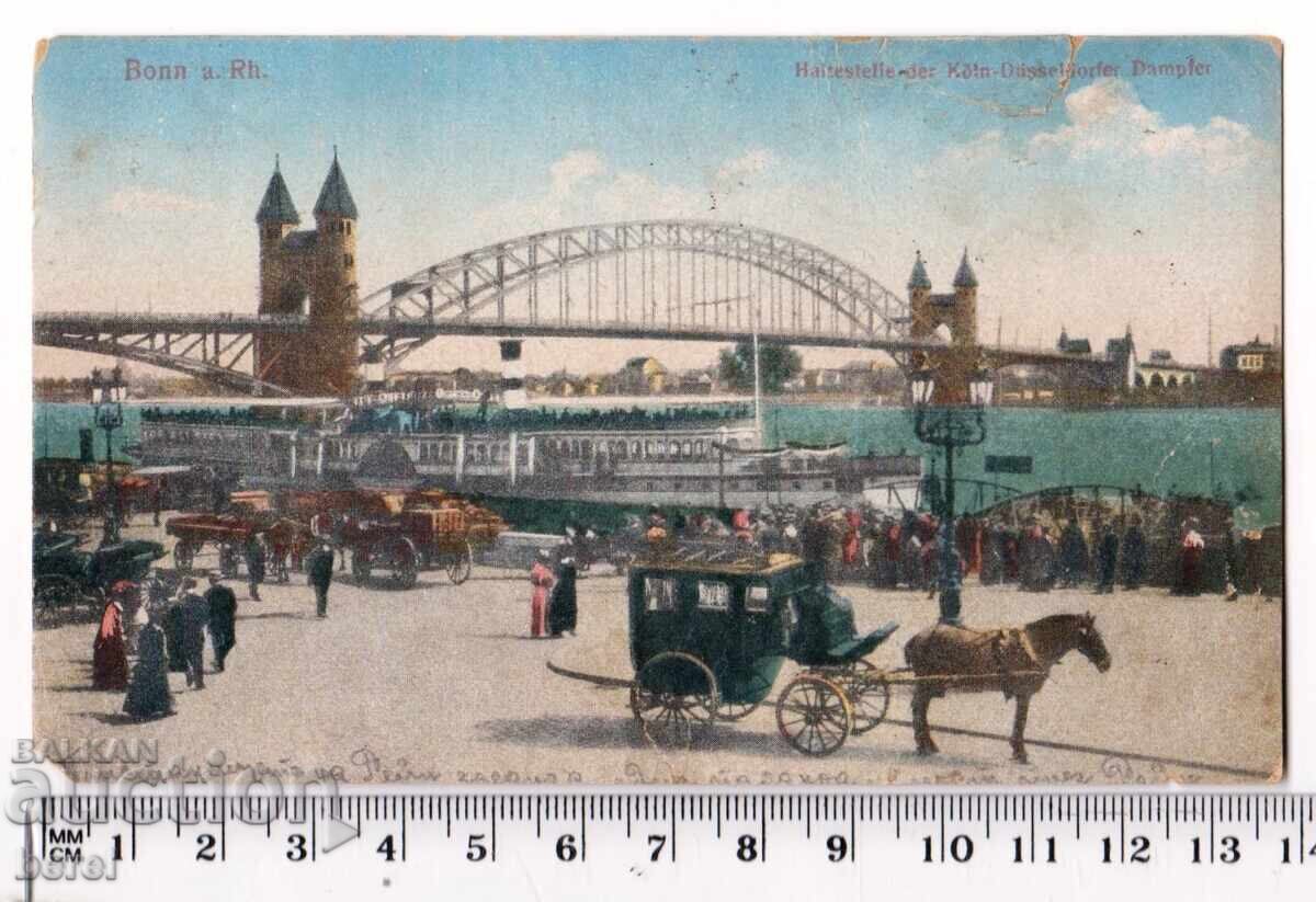 Veche carte poștală - orașul Bonn - Imperiul German II Veche carte poștală - orașul Bonn - Imperiul German II
