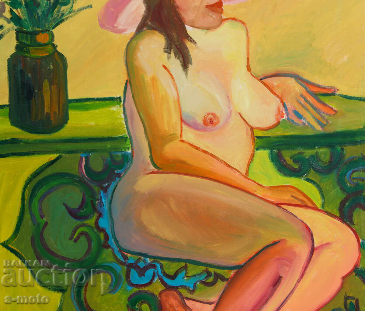 Tablou ulei portret corp gol - 5