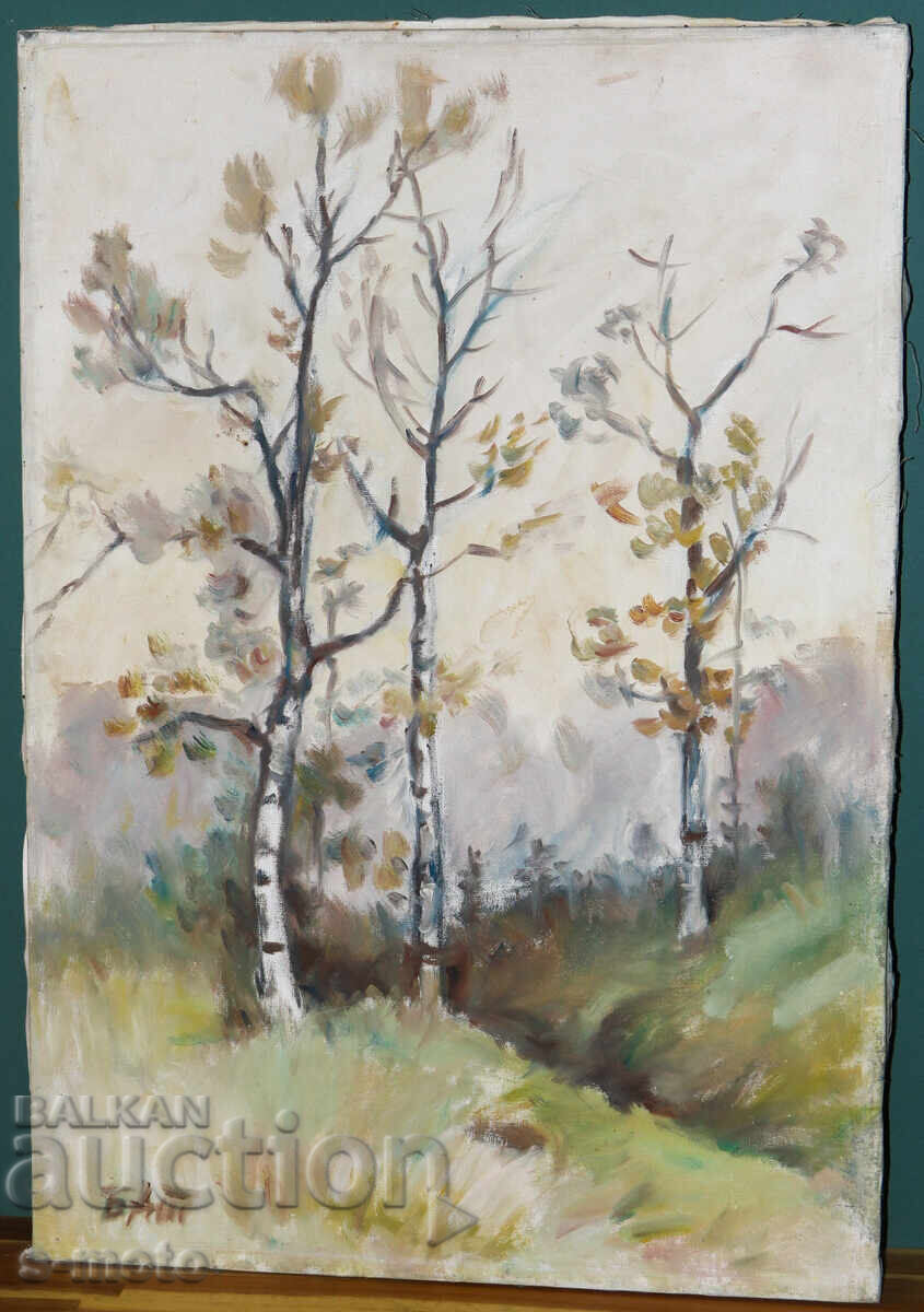 Oil painting forest landscape with price € 250.00 | 488.96 BGN