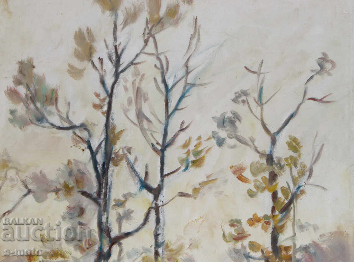 Delivery of Oil painting forest landscape