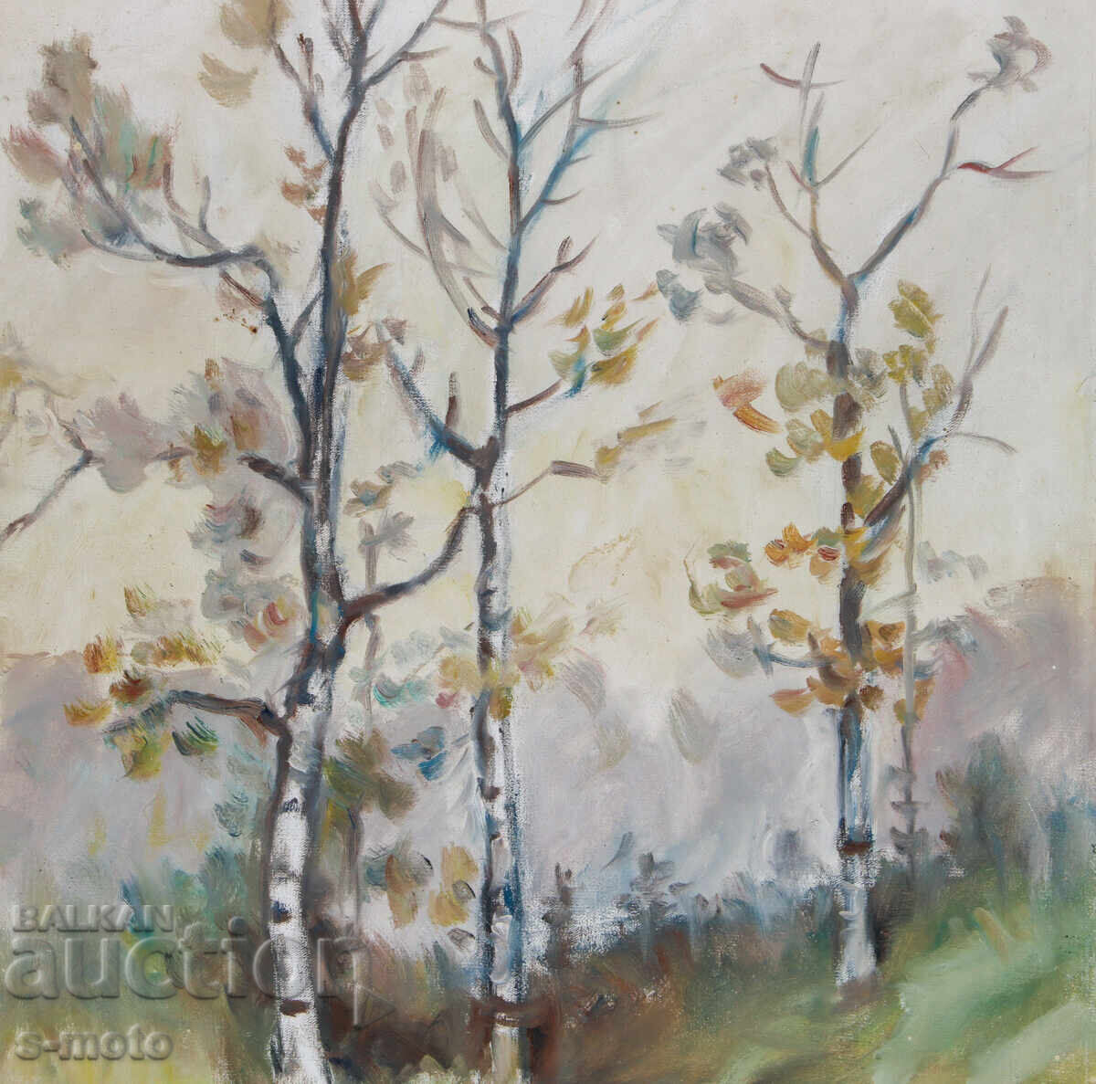 Oil painting forest landscape - 5