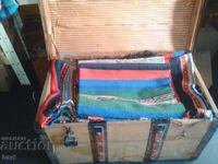 Chest with unused rugs