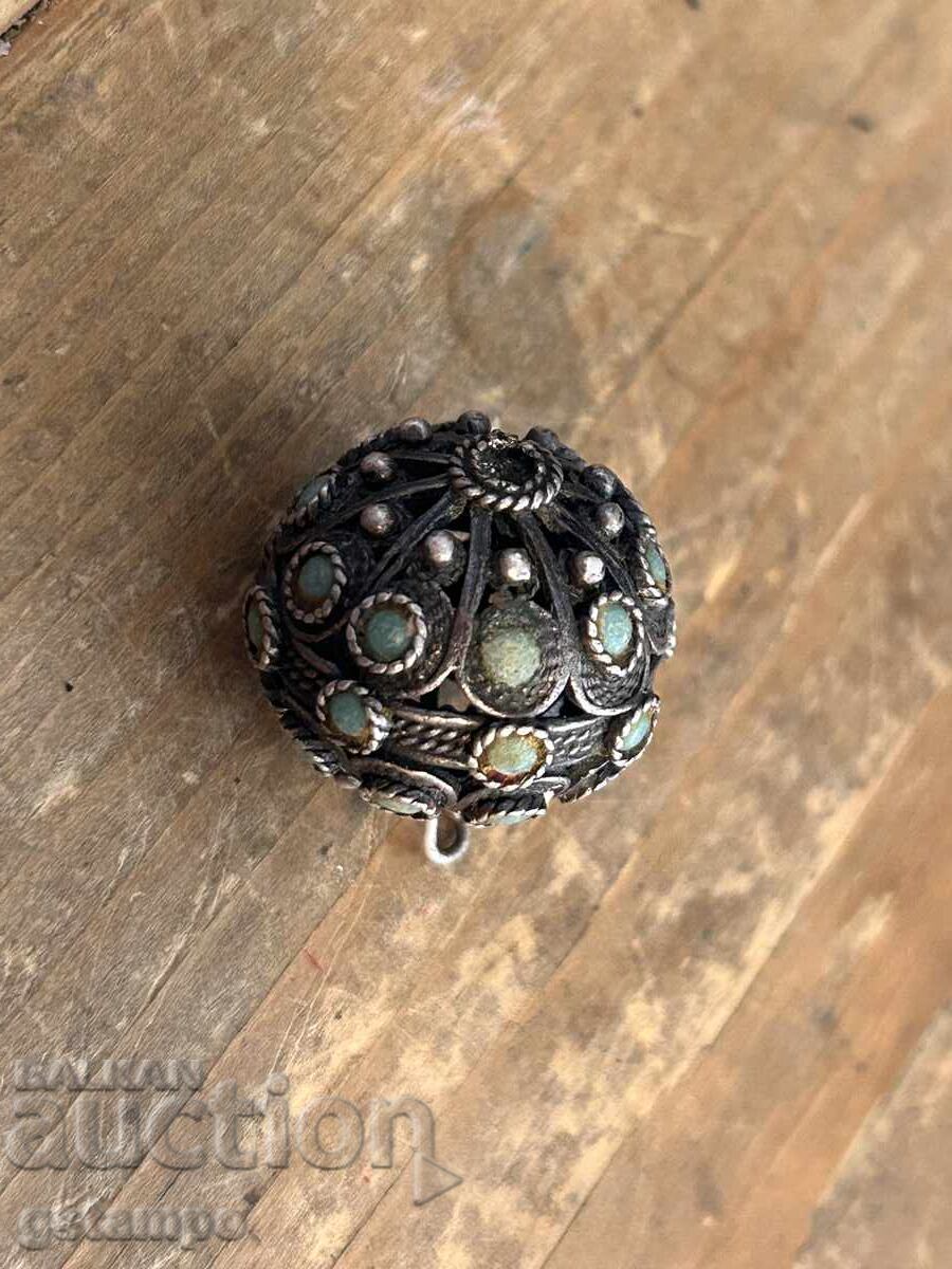 Large Silver Revival Period Button / Turquoise with price € 129.00 | 252.30 BGN