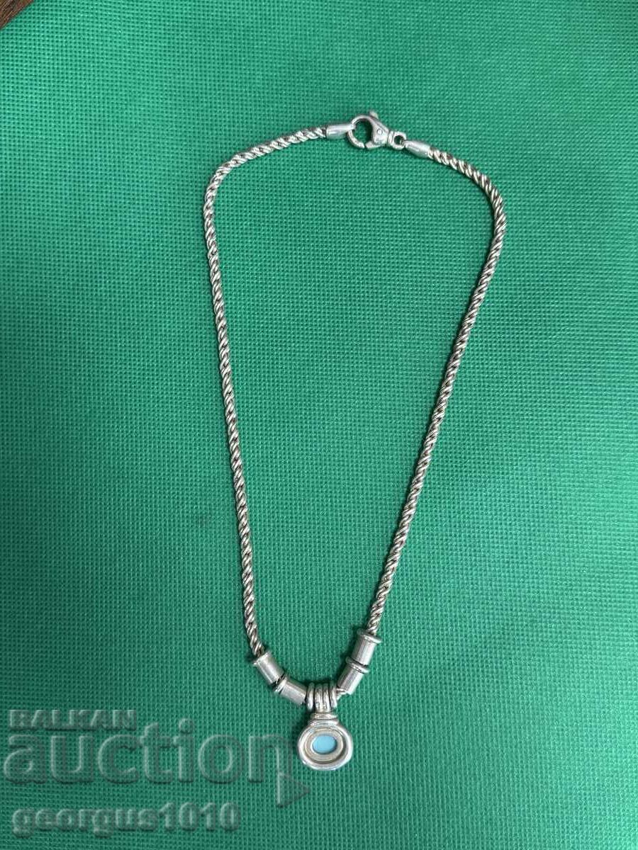 Colier din argint cu turcoaz nr. 8197 cu preț € 200.00 | 391.17 BGN Colier din argint cu turcoaz nr. 8197 cu preț € 200.00 | 391.17 BGN