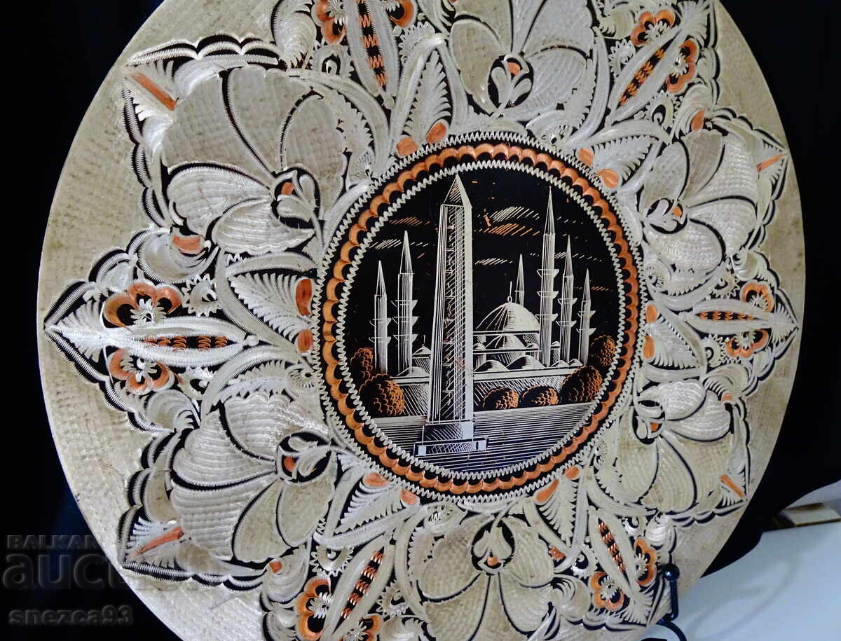Copper wall plate Hagia Sophia, 35 cm., 650 g with price € 29.99 | 58.66 BGN