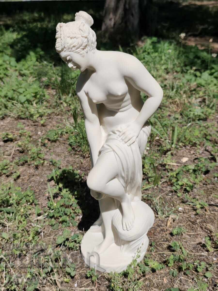 Sculptură rafinată și masivă - Venus la baie 40 cm - 5