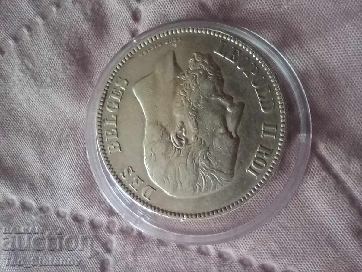 5 franci 1873 Belgia XF argint cu preț € 58.00 | 113.44 BGN 5 franci 1873 Belgia XF argint cu preț € 58.00 | 113.44 BGN